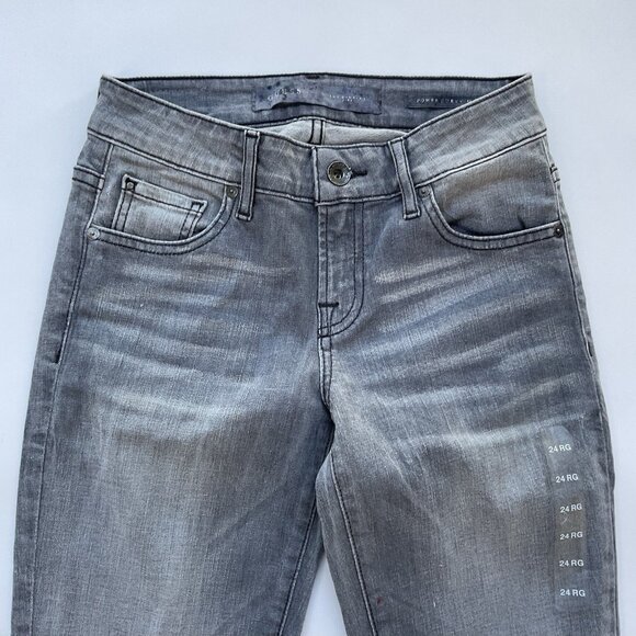 Guess Mid Rise Power Curvy Skinny Jeans In Create Wash Size 24 - Picture 5 of 11